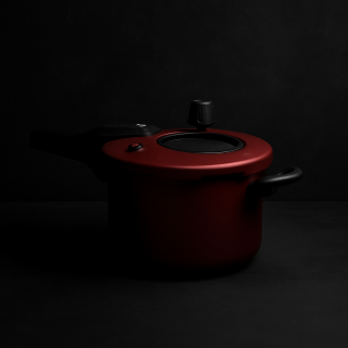 PANELA DE PRESSÃO  CEREJA VISOR DE VIDRO  4,5L