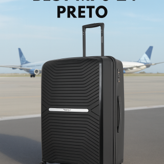 MALA DE VIAGEM BEST M70 24 PRETO