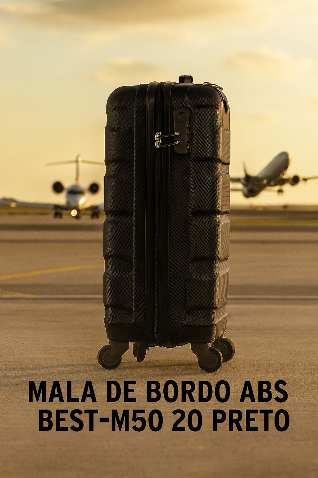 MALA DE BORDO ABS BEST-M50 20 PRETO
