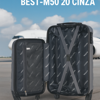 MALA DE BORDO ABS BEST-M50 20 CINZA