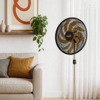 VENTILADOR DOMINA OSCILANTE COLUNA 50 CM 127 V DARK