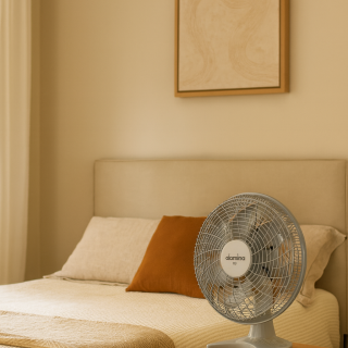 VENTILADOR DOMINA OSCILANTE MESA 50 CM 127 V PRATA