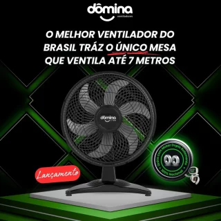 VENTILADOR DOMINA OSCILANTE PAREDE 43 CM 127 V TITANIUM