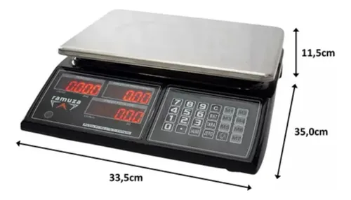 BALANCA ELE. 31KG RAMUZA C/BATERIA