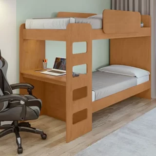 CAMA BELICHE 0,90 OLGA – C/LED AMENDOA CLEAN