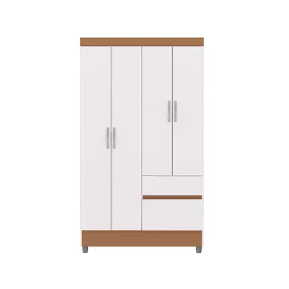 GUARDA ROUPA IDEAL PLUS 4 PTAS 2023 BRANCO/CAMARIM