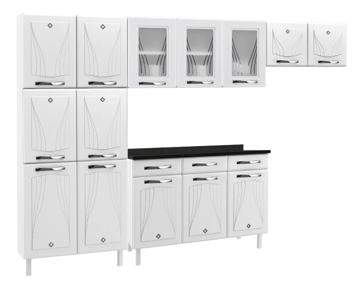 COZINHA COMPACTA 60 STAR NEW BRANCO – 3 VID