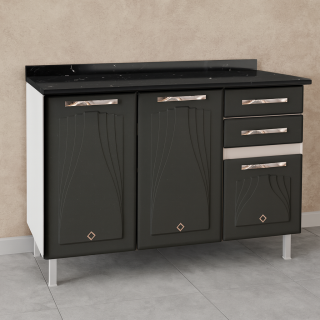 BALCAO TRIPLO 2GV CTAM STAR NEW CINZA TOTAL