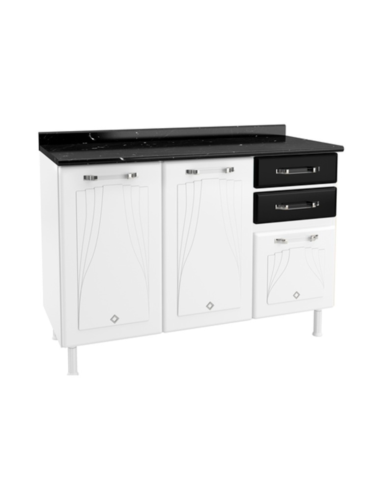 BALCÃO TRIPLO 2GV C/TAM STAR NEW PRETO