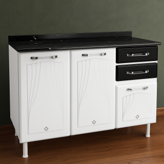 BALCÃO TRIPLO 2GV C/TAM STAR NEW PRETO