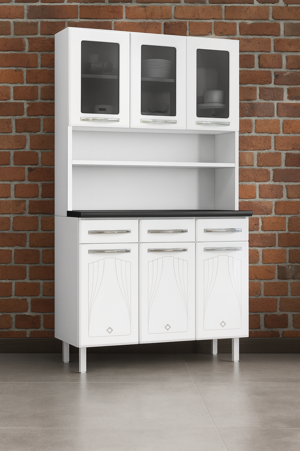 KIT CRISTAL TRIPLO 3GV 3P C/V BRANCO