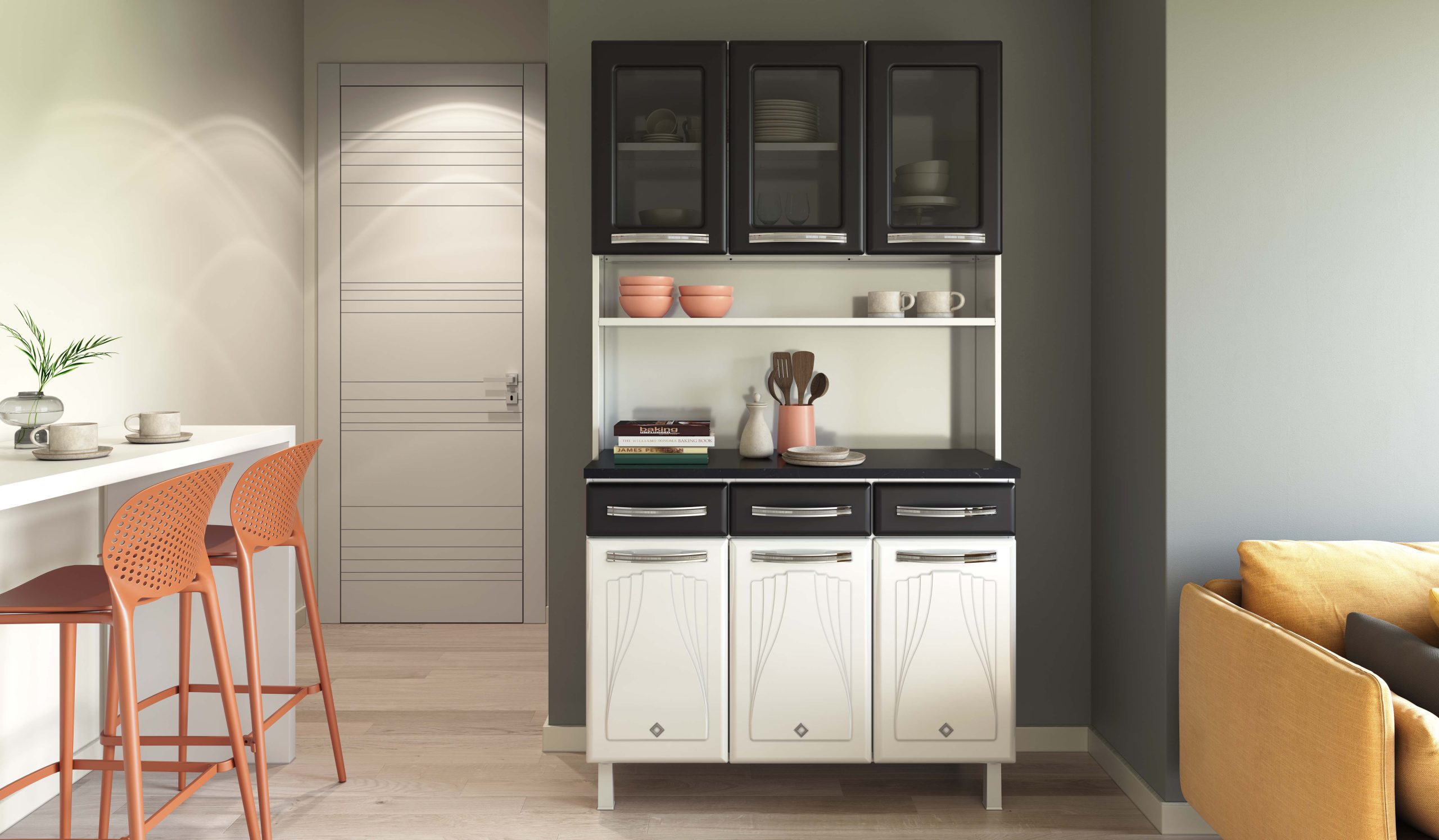 KIT CRISTAL TRIPLO 3GV 3P CV PRETO