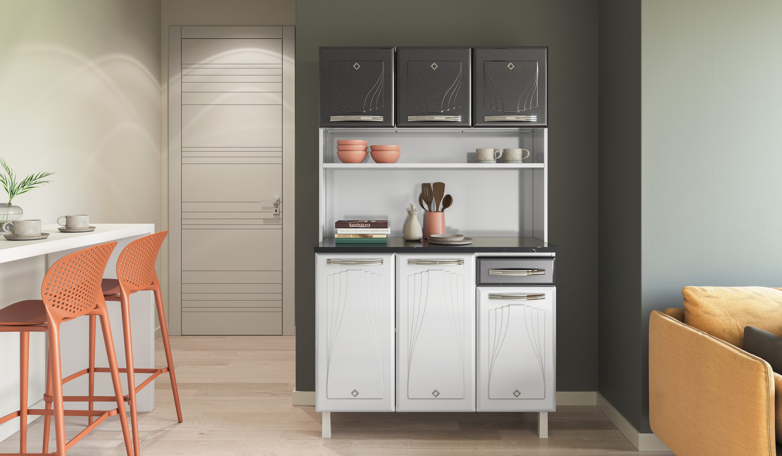 KIT CRISTAL TRIPLO CTAM 1GV 3P BAIXA SMART CINZA TOTAL