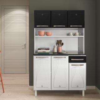 KIT CRISTAL TRIPLO CTAM 1GV 3P BAIXA SMART PRETO