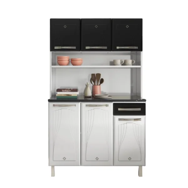 KIT CRISTAL TRIPLO CTAM 1GV 3P BAIXA SMART PRETO