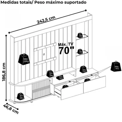 HOME THEATER LE MANS CINAMOMO/OFFWHITE