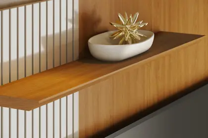 BANCADA SUSPENSA AURORA CINAMOMO/OFF WHITE