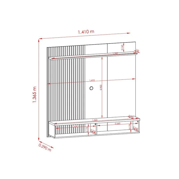 BANCADA SUSPENSA IRIS CUMARU/OPALA