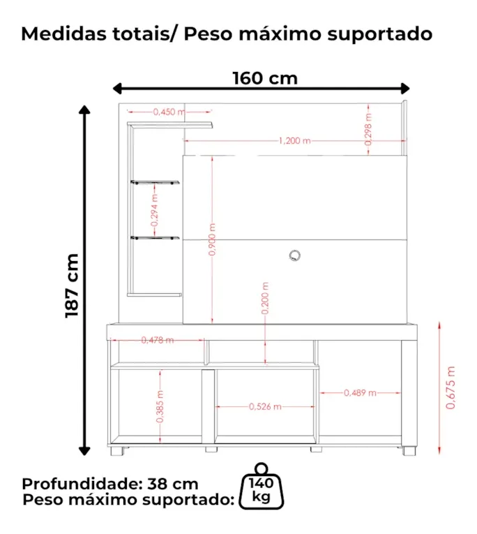 HOME THEATER ICARO CINAMOMO/OFF WHITE