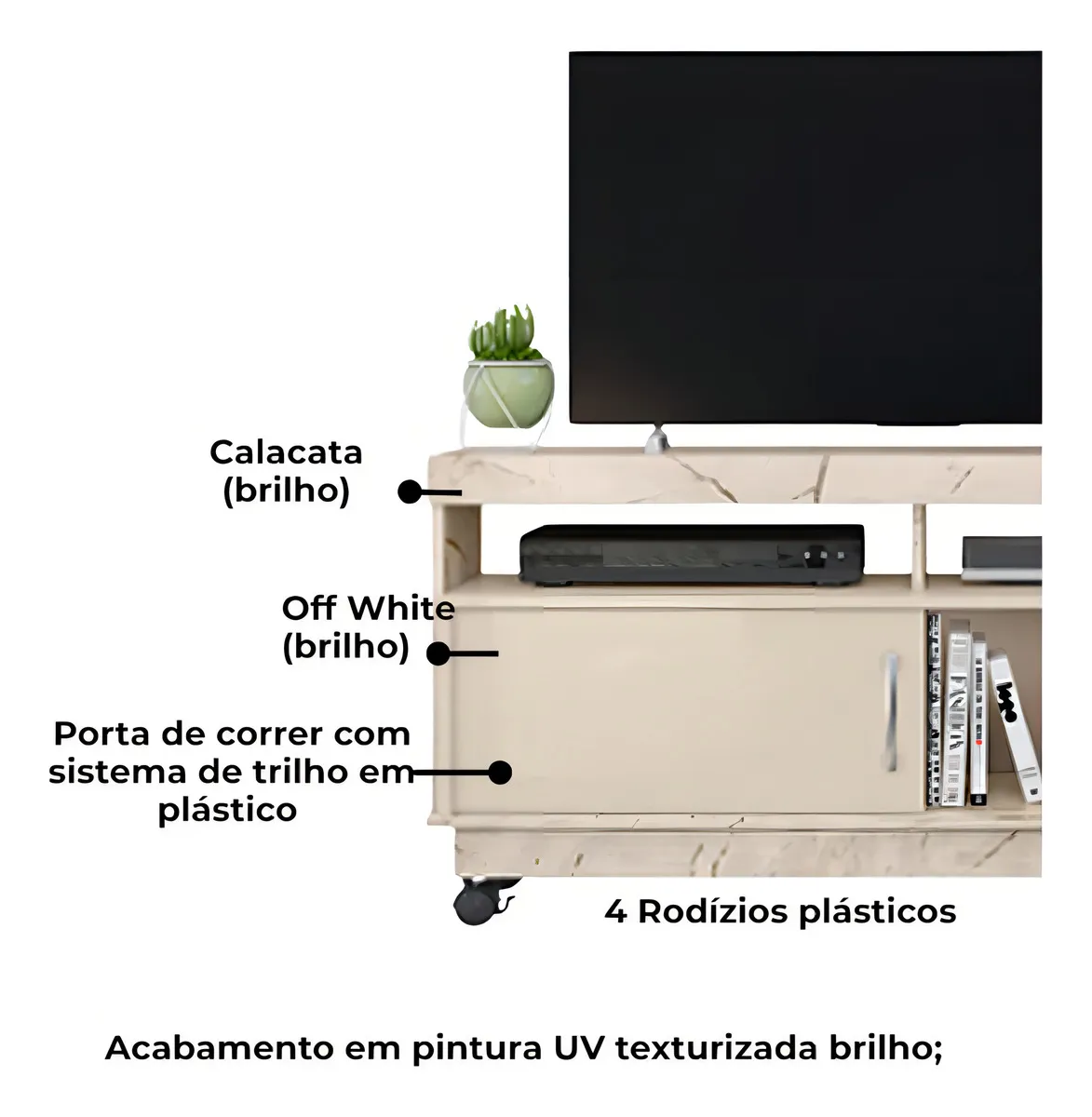 RACK ARTUR CALACATA/OFF WHITE