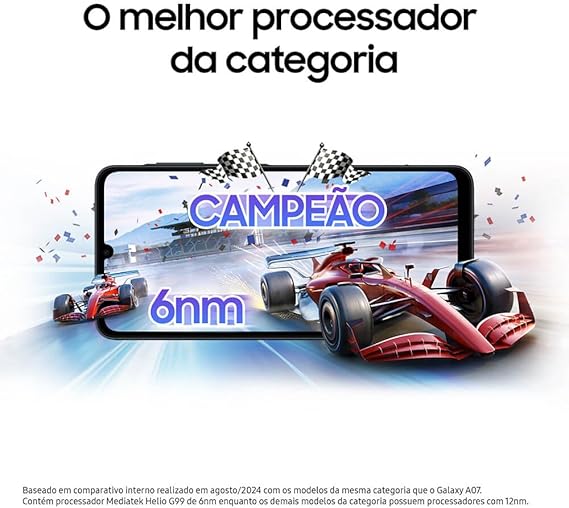 Celular Samsung Galaxy A07 128GB SM-A075M/DS SM-A075MLVRZTO Violeta QUADRIBAND
