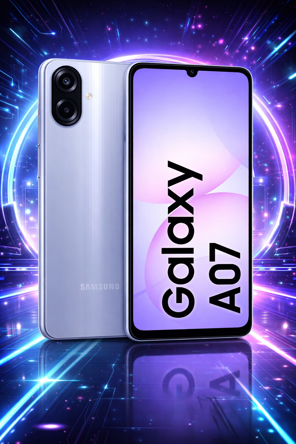 Celular Samsung Galaxy A07 128GB SM-A075M/DS SM-A075MLVRZTO Violeta QUADRIBAND