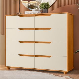 COMODA DOBLE CINAMOMO/OFF WHITE (FLEX