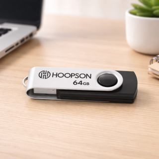 PEN DRIVE 64GB HOOPSON – PRETO (MODELO PEN00164)