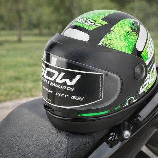 CAPACETE INTERLAGOS 58 PTO/VERD