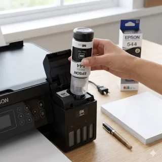 REFIL TANQUE TINTA EPSON T544 PRETO T544122-BR