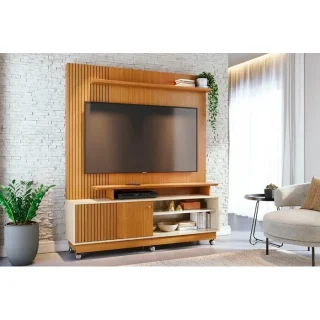 HOME THEATER ARES CINAMOMO/OFF WHITE C/ RODIZIOS