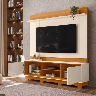 HOME THEATER SIENA CINAMOMO/OFF WHITE C/ RODIZIOS