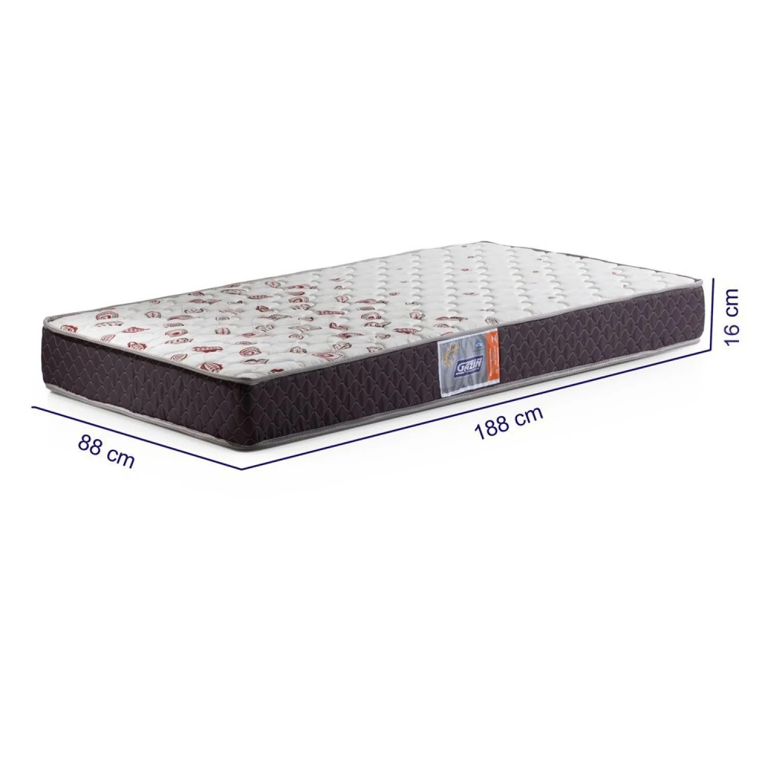 COLCHAO PORTAL ESPUMA SUPREME D28 ALT160 COMP1880 LARG880 COR3-MARROM - Imagem 3