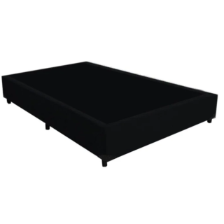 BASE BOX  SUEDE LISO ALT270 COMP1880 LARG1380 COR2-PRETO CASAL